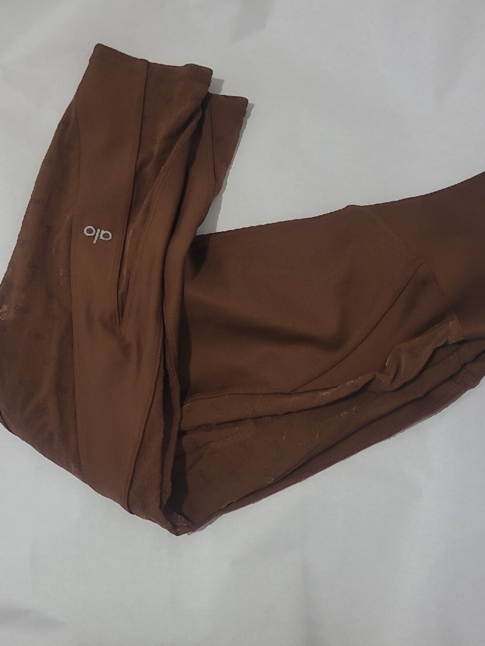 ALO Yoga💎 Brown Mesh-Panel Leggings - Picture 2 of 6
